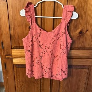 Size large pink summer shirt brand Monteau- fits more like a small medium